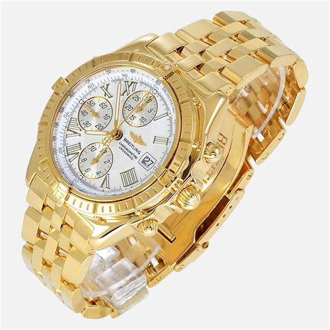 gold breitling watch